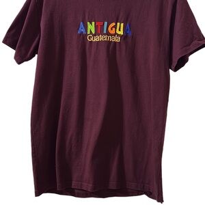 Antigua Women's Burgundy Short Sleeve Tee